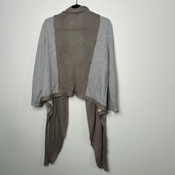 Soft Surroundings Women’s Gray Colorblock Hi Low Cardigan Size L - Picture 8 of 14